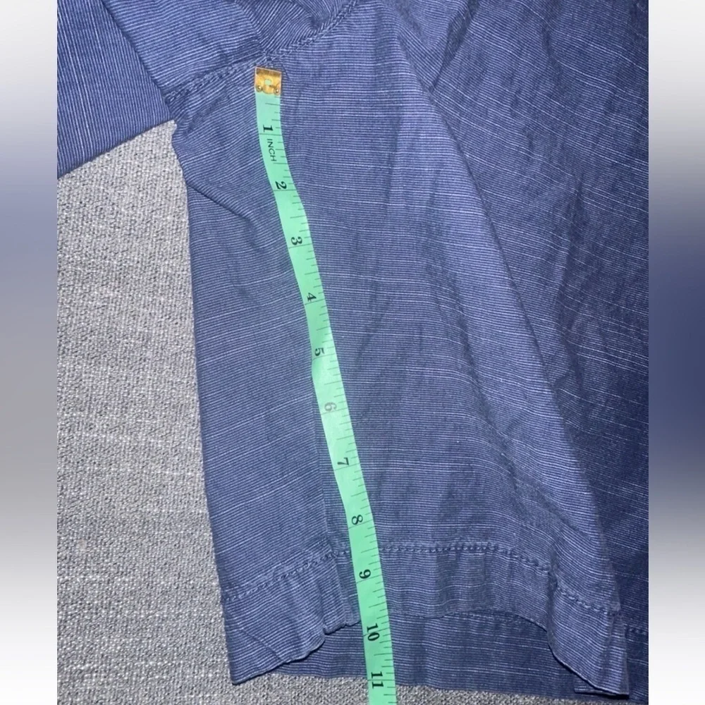 Tommy Hilfiger Men's Trouser Flat Front Size 38 Blue Striped Bermuda Shorts